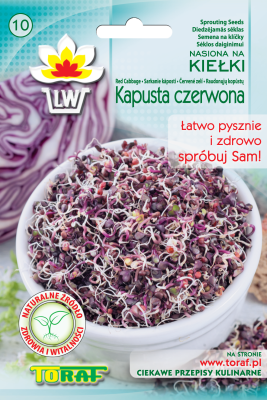 Nasiona na kiełki Kapusta czerwona 10gr