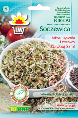 Nasiona na kiełki Soczewica 20gr