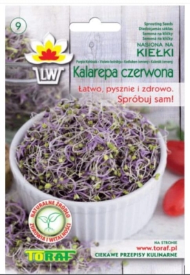 Nasiona na kiełki Kalarepa czerwona 10gr