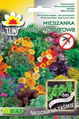 Mieszanka roślin Anty-komarowa na taśmie 6m nasiona kwiatów